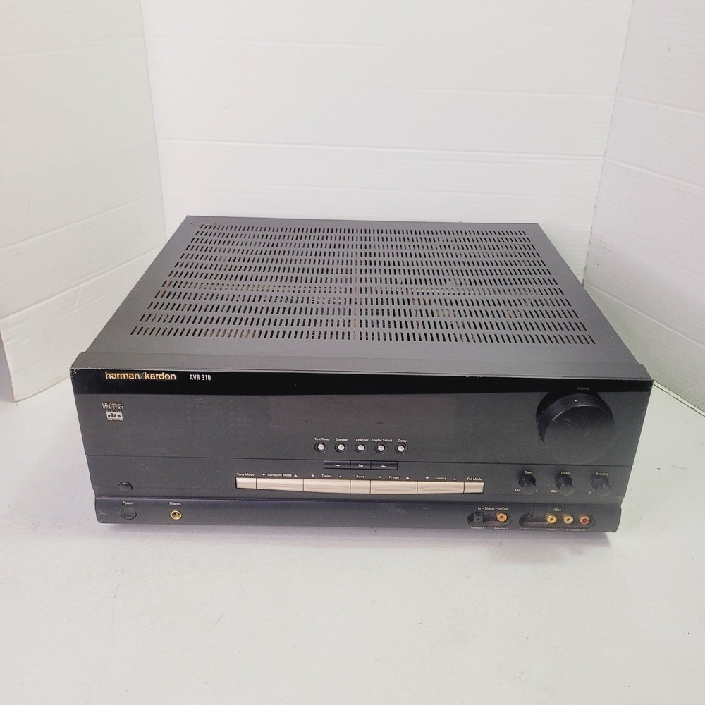 Harman Kardon AVR 310 Receiver Black Dolby Digital DTS 5.1 Ch Surround